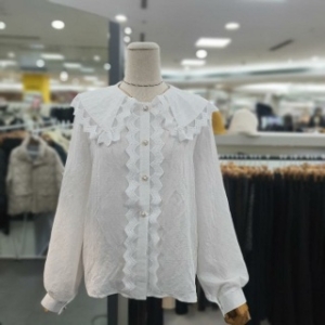 멜로디가든 DP01 여성 레이스 카라 블라우스 21046 M4S2B110