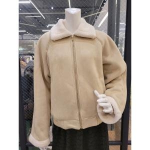 파프리카 모던 빅카라 에코퍼 집업 무스탕 _ SJ1FU103 400491