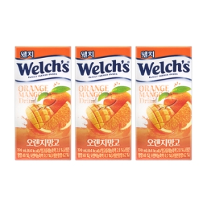 농심 웰치스 오렌지망고 드링크 190ml