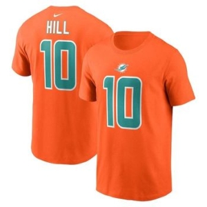 나이키  1016876 NFL 남성 티셔츠 Tyreek Hill Miami Dolphins Player Name Num