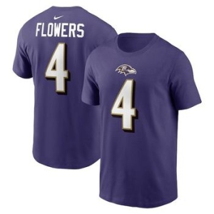 나이키  1016872 NFL 남성 티셔츠 Zay Flowers Baltimore Ravens Player Name N