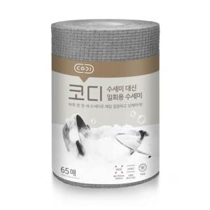 쌍용C&B 코디 수세미대신 일회용 수세미타월 65매x1롤