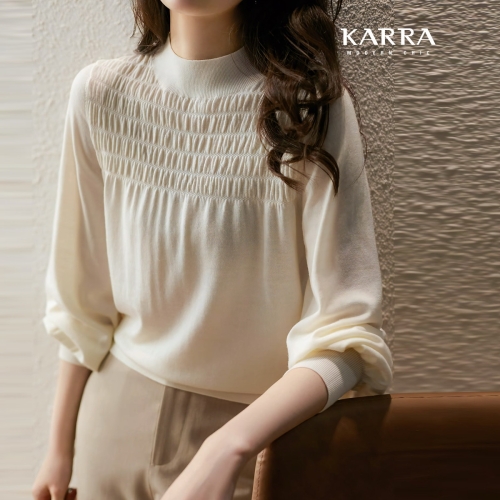 카라 KARRA 셔링 니트_A4S0185