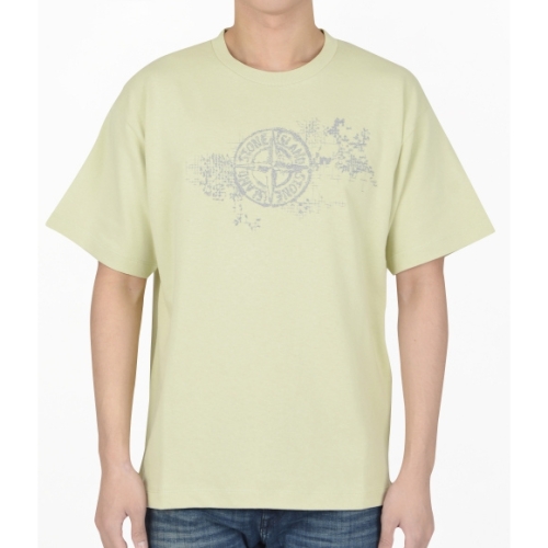 스톤아일랜드 카모 쓰리 임브로이더리 코튼 저지 반팔 티셔츠_레귤러핏_80152RCE8 V0051