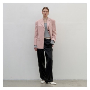 나인 PT5495 WIDE LEATHER PANTS NMN1NLPT5495M0