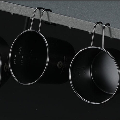 캠핑문  블랙 티타늄도금 304스텐레스 컵 BKS190