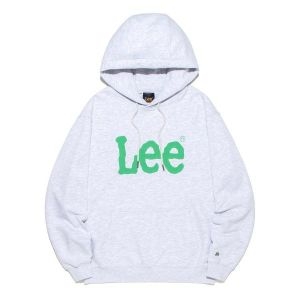 LEE 빅 트위치 로고 후드 라이트 그레이 LE2401HD01LG