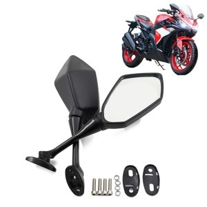 바이크  백미러 광각 핸들바 윙 미러 YZF600 YZF R1 R6 R3 R125 R25 R15 2003 2009 호환