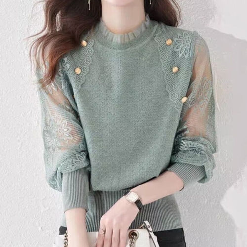 리블리크 르딜 레이스 프릴 니트_RC4LK084