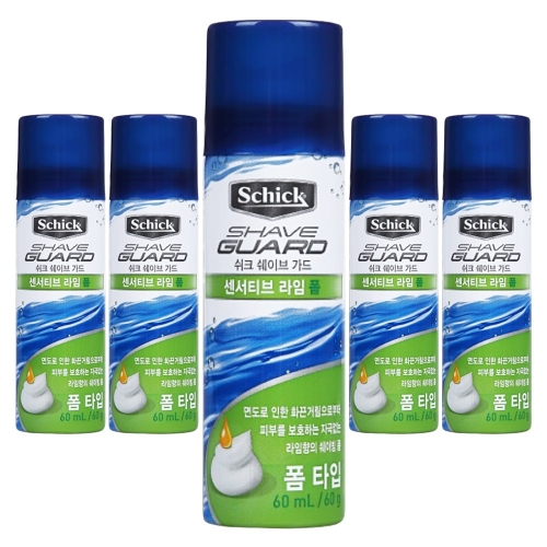 쉬크 쉐이브가드 센서티브 라임폼 60ml