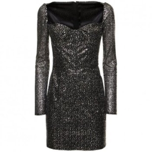 돌체앤가바나 시퀸 하트 넥라인 미니 드레스 7981706 여성