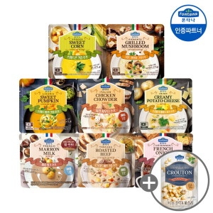 샘표식품 폰타나 액상수프 180g 8종 5+5개 골라담기 +크루통1개증정