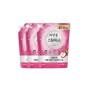 자연퐁 스팀워시 4X 애플향 리필 1L