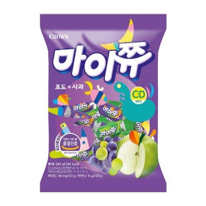크라운제과  마이쮸 포도+사과 284g