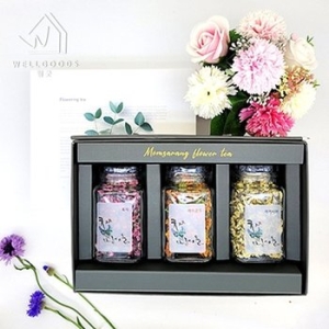 웰굿  프리미엄 꽃차 3종 선물세트