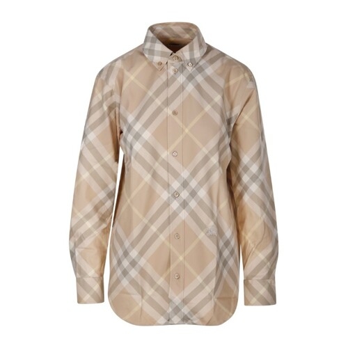 버버리 셔츠 8083594 B8686 FLAX IP CHECK