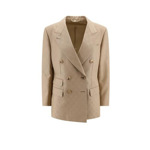 구찌 여성 Double-breasted wool-jacquard blazer 블레이저 715184ZAKF82602