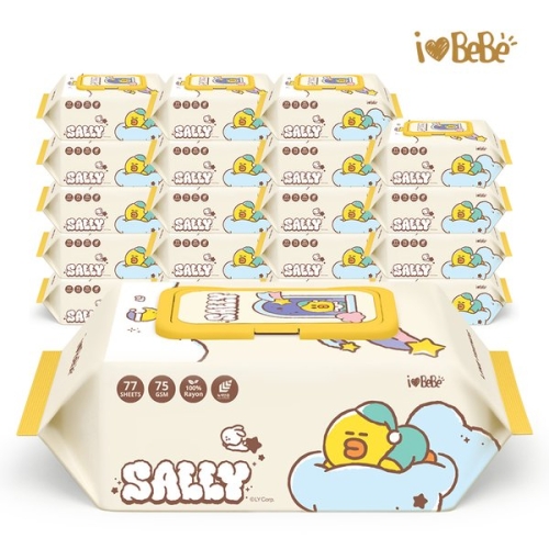 아이러브베베 라인프렌즈 드림 샐리 물티슈 캡형 77매