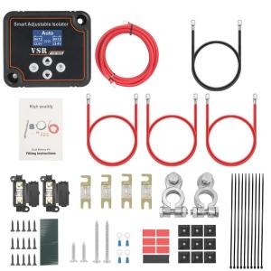 스마트  RV 요트 기선용 민감한 충전 릴레이 디지털 디스플레이 아이솔레이터 12V 140Amp 한개옵션0