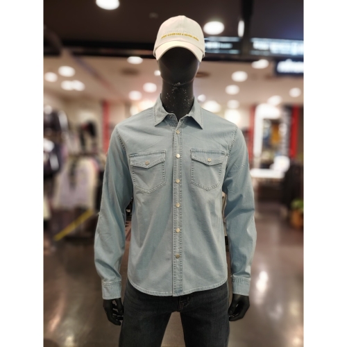 잠뱅이 20 남자 아이스 연청 데님 긴팔 청남방 셔츠AO5DDH9010