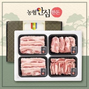 농협안심한돈  무항생제 한마음 선물세트 2호 1.2kg