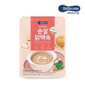 베베쿡 바르게 만든 순살 닭백숙 200g