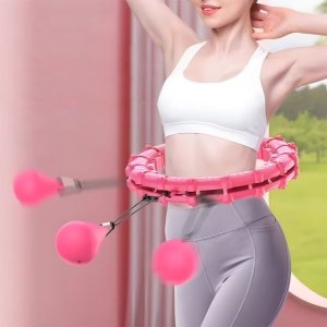 삼성전자 스마트 추 훌라후프 3세대 뱃살 지압 다이어트 실내 헬스 저소음 운동기구 핑크 S312