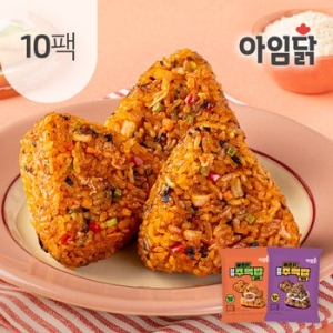 아임닭  바쁘닭 찹쌀주먹밥 100g 2종 10팩 세트
