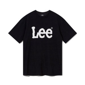 LEE 빅 트위치 로고 티셔츠 블랙 LE2402ST01BK