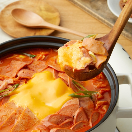 지엔티 쿠캣 햄폭탄 부대찌개 2인분 600g
