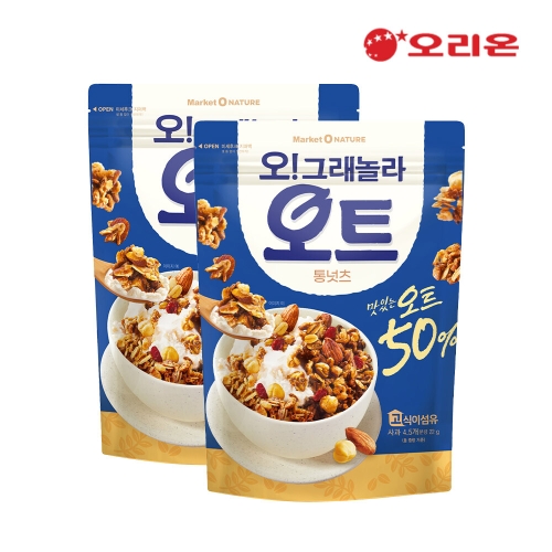 오리온 마켓오 오!그래놀라 오트 통넛츠 360g