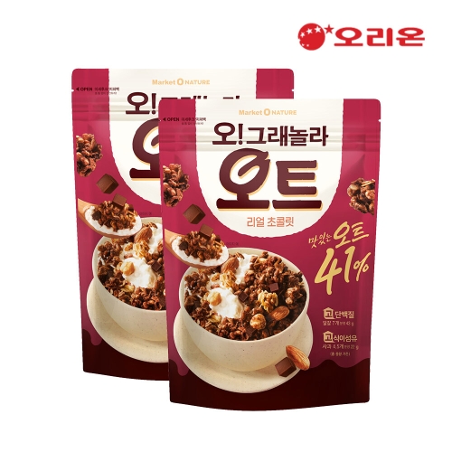 오리온  오!그래놀라 오트 리얼초콜릿 360g