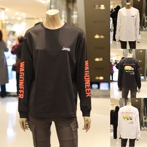 JEEP 루즈핏 왜고니어 CAR 긴팔 싱글티셔츠 JP2TSU012