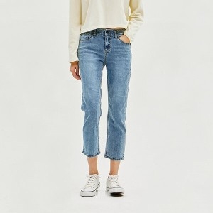 잠뱅이 여 쿨맥스 오비안밴드 바이오스톤 올약워싱 데님_AM1DIG162-DB