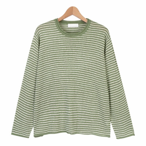 스콰즈 니트 스트라이프 긴팔 티셔츠 단가라 줄무늬티 SMOR019 트렌디 감성의 스마트한 쇼핑공간