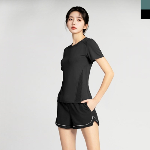 피턴진  NKJN YJDXW01 YJDKSW01 여자에어프리반팔티3부쇼츠세트-속바지투인원