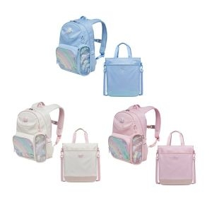 레인보우 형상과 비즈 장식으로 포인트를 준 신학기 책가방세트 책가방세트