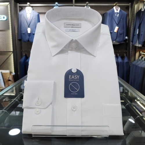 오스틴리드 주 파크랜드 일반핏 화이트 긴소매 와이셔츠 ADL99101 100