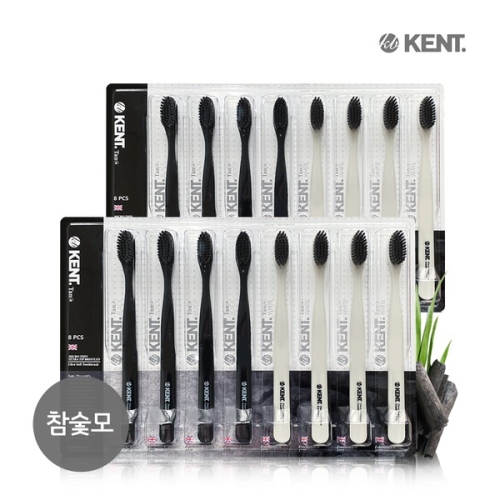 켄트  탄 참숯모 이중미세모 칫솔
