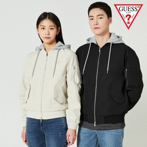 게스 유니 후드탈착 봄버_NO1W2883