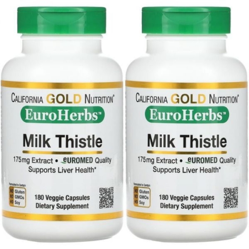 캘리포니아골드뉴트리션 EuroHerbs 밀크시슬 추출물 180캡슐