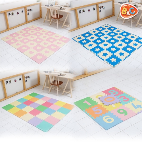 비앤씨 비엔씨 주  안전 퍼즐매트 모음 10장 1세트 4종 소음방지 EVA 매트