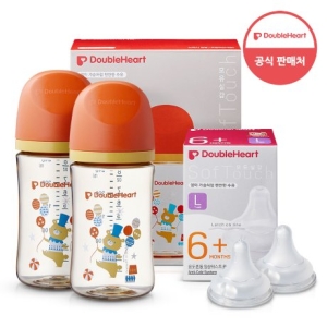 더블하트 모유실감 3세대 PPSU 디어프렌즈 240ml