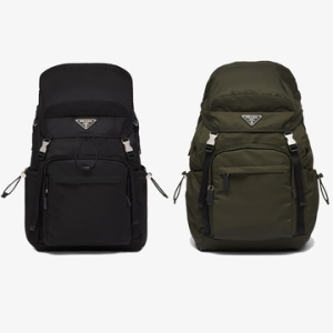 프라다 삼각로고 리나일론 사피아노 레더 남성 백팩 2VZ090