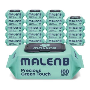 마렌비 프리셔스 그린터치 물티슈 캡형 100매