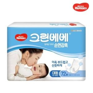 하기스 크린베베 4단계 대형 순면감촉 64매 일자형