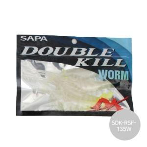 싸파  루어 낚시 웜 미끼 새우웜 135mm 화이트 SDK-RSF-135W P0000GWG
