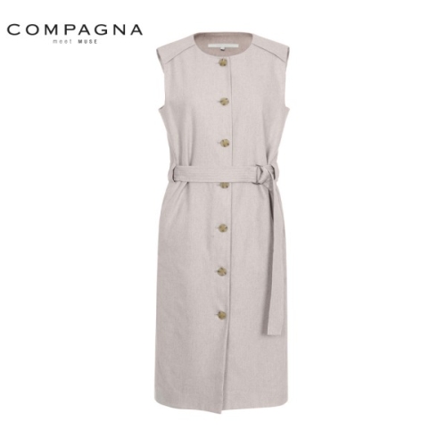 꼼빠니아 벨티드 베스트 원피스-CS22OP1106341A