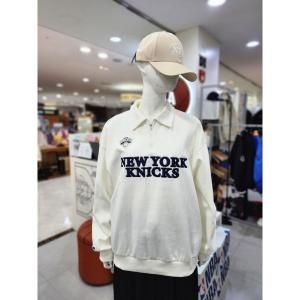 NBA NYK 헤리티지 카라 반집업 맨투맨 N241TS033P