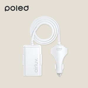 폴레드  에어러브 전용 차량용 시거잭 고속 멀티 USB 릴타입 충전기